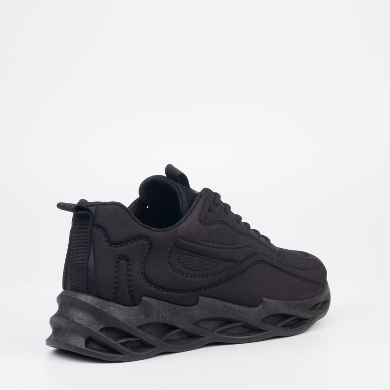 Urbanart Buzz 1 Mesh Sneaker - Black (kids) footwear UBRT   