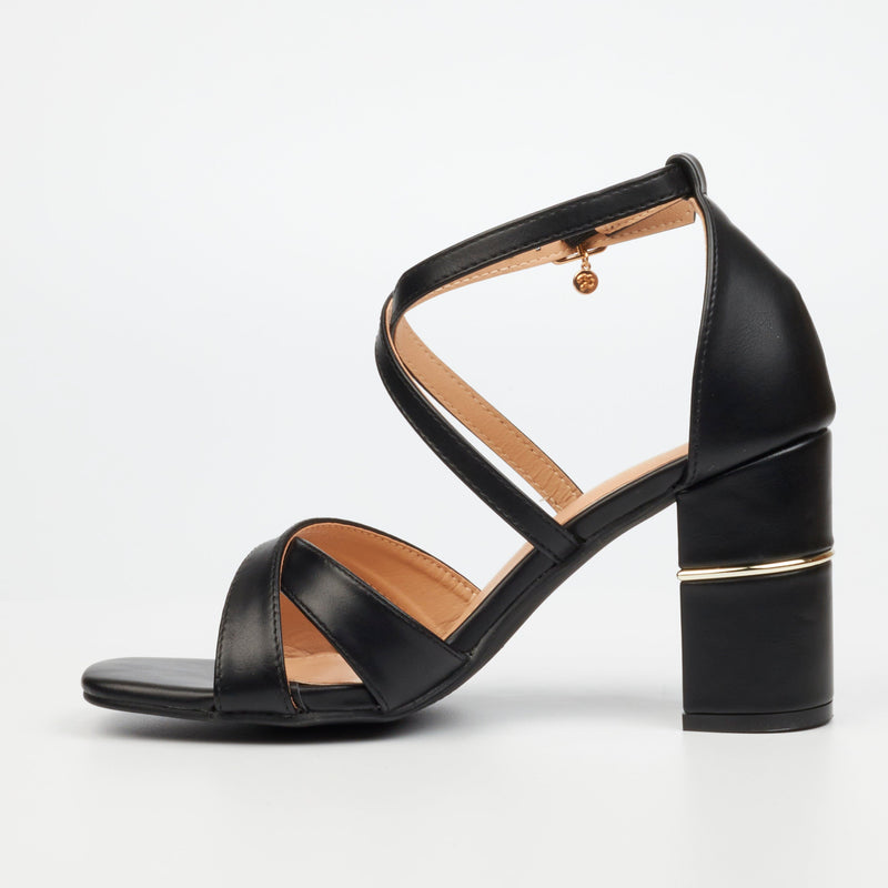 Miss Black Cafe 1 Heel - Black footwear Miss Black   