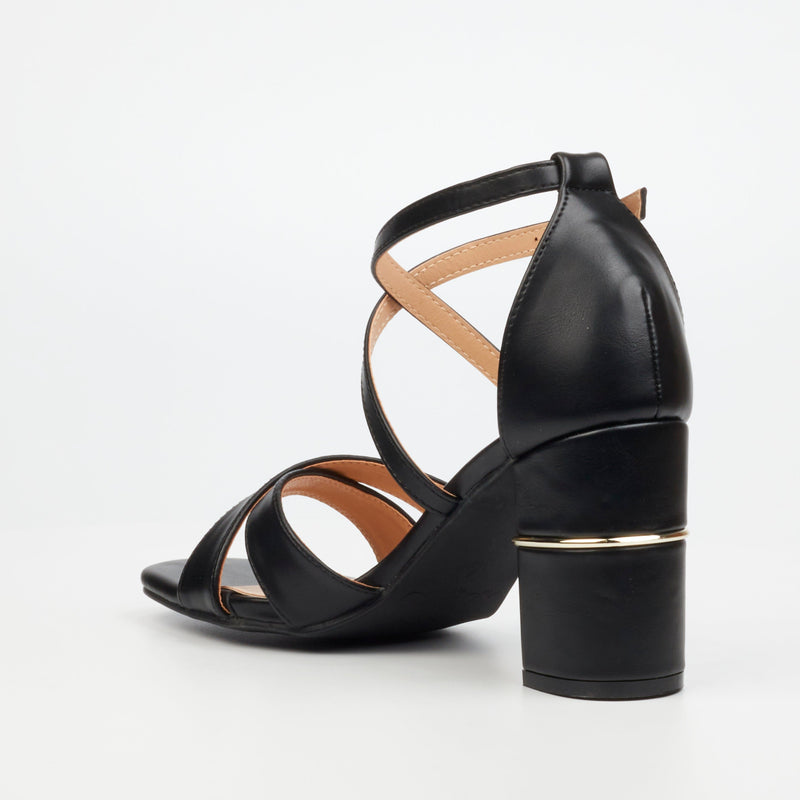 Miss Black Cafe 1 Heel - Black footwear Miss Black   