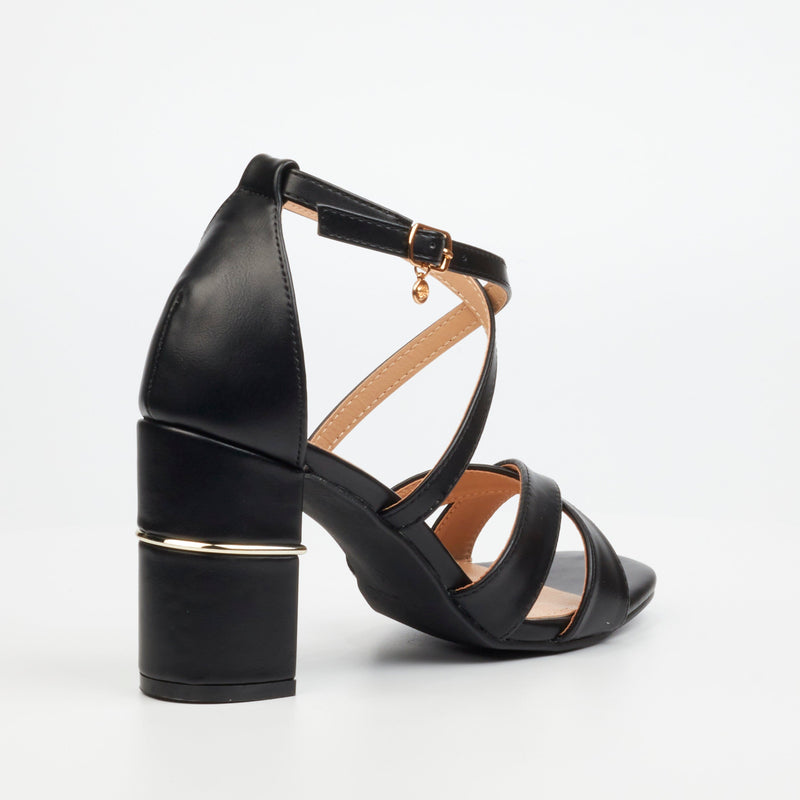 Miss Black Cafe 1 Heel - Black footwear Miss Black   