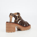 Butterfly Feet Cambria 1 Heel - Chocolate footwear Butterfly Feet