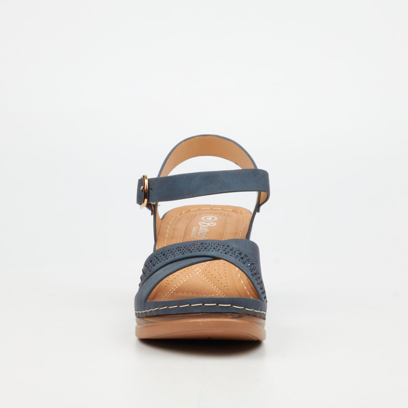 Butterfly Classics Carmine 1 Wedge - Navy footwear Butterfly Classics