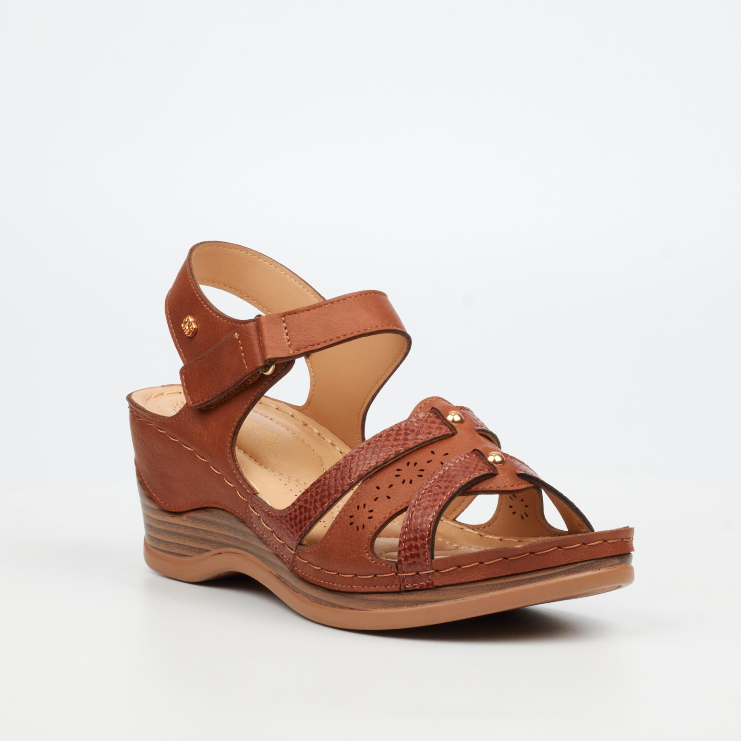 Butterfly Classics Carmine 3 Wedge - Tan footwear Butterfly Classics