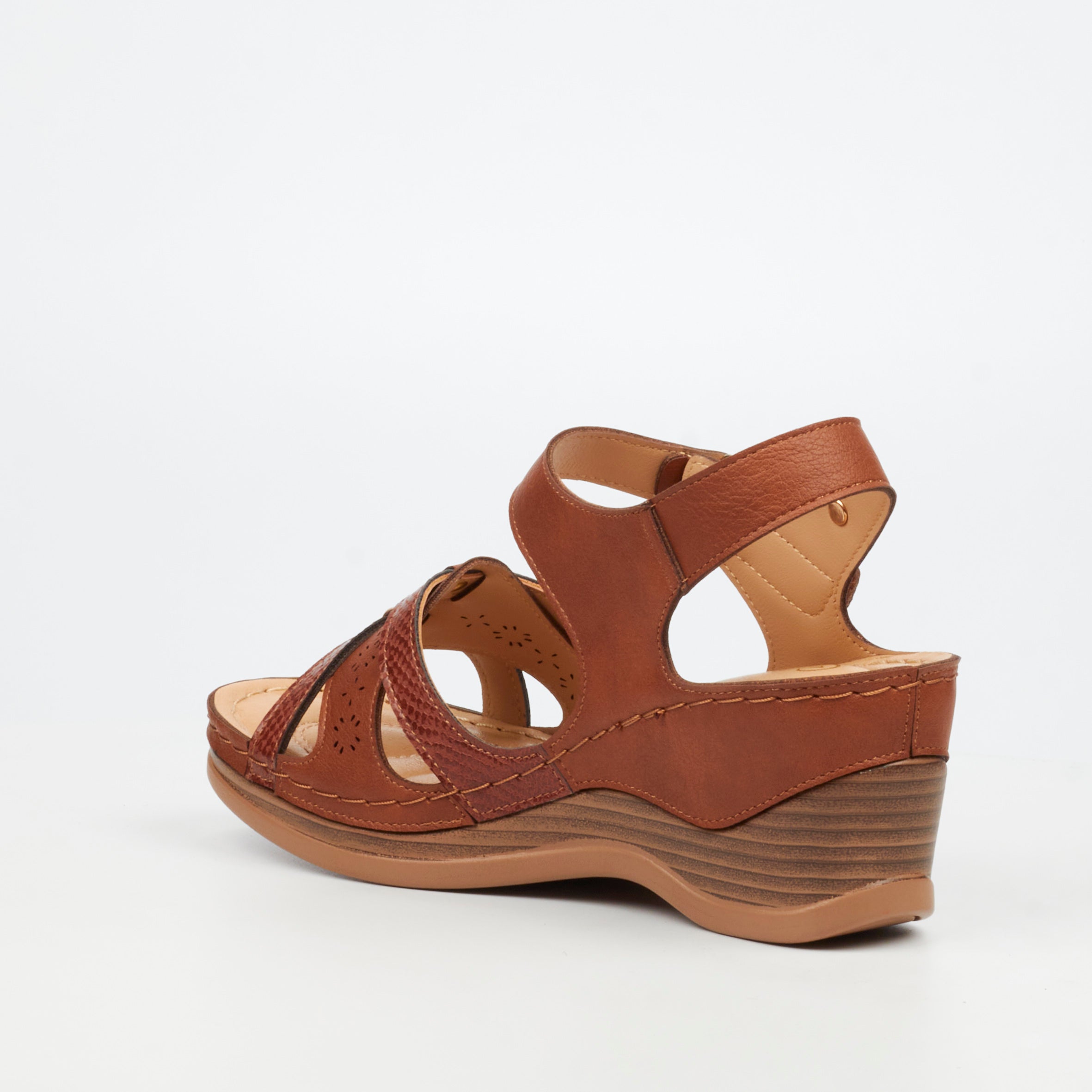 Butterfly Classics Carmine 3 Wedge - Tan footwear Butterfly Classics