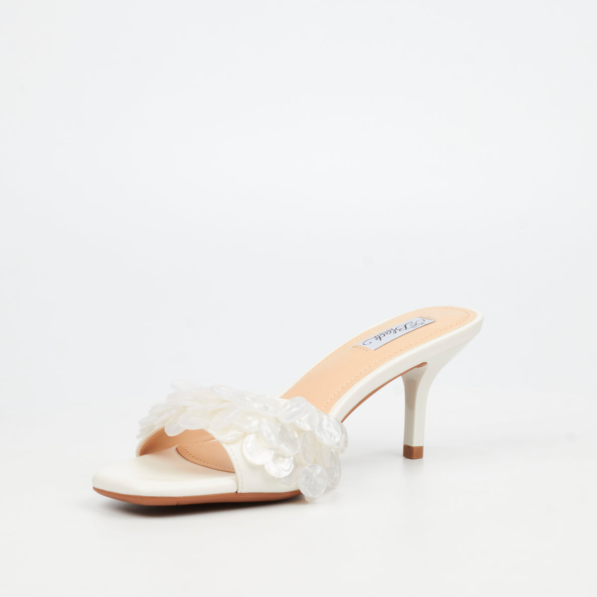 Miss Black Cassidy 1 Low Heel - White footwear Miss Black