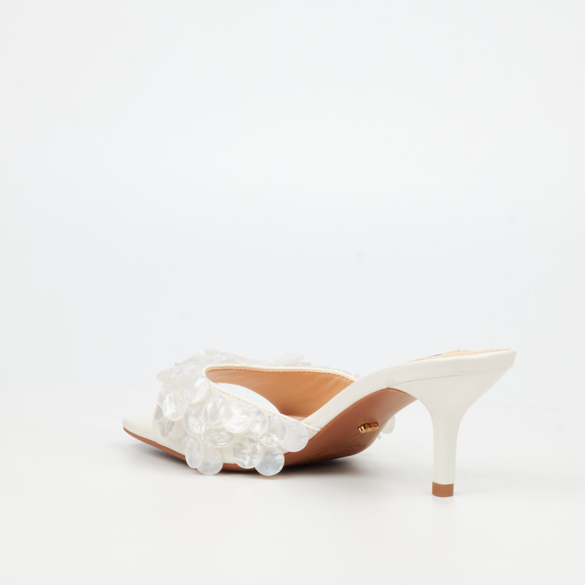 Miss Black Cassidy 1 Low Heel - White footwear Miss Black