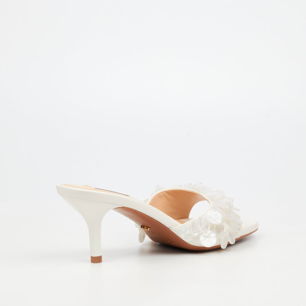 Miss Black Cassidy 1 Low Heel - White footwear Miss Black