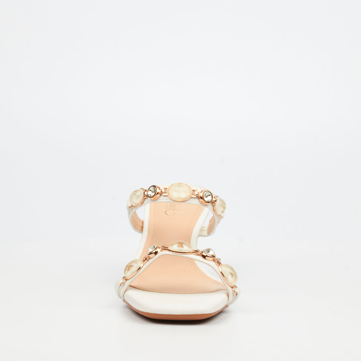 Miss Black Cassidy 2 Low Heel - White footwear Miss Black