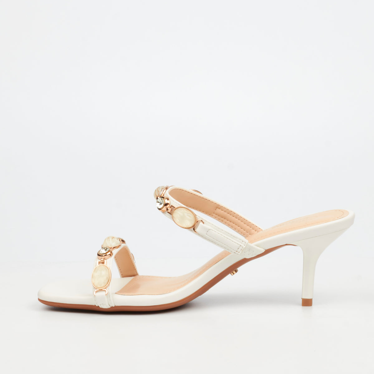 Miss Black Cassidy 2 Low Heel - White footwear Miss Black