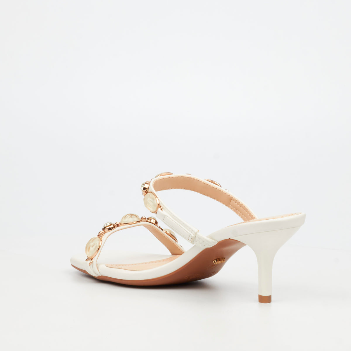 Miss Black Cassidy 2 Low Heel - White footwear Miss Black