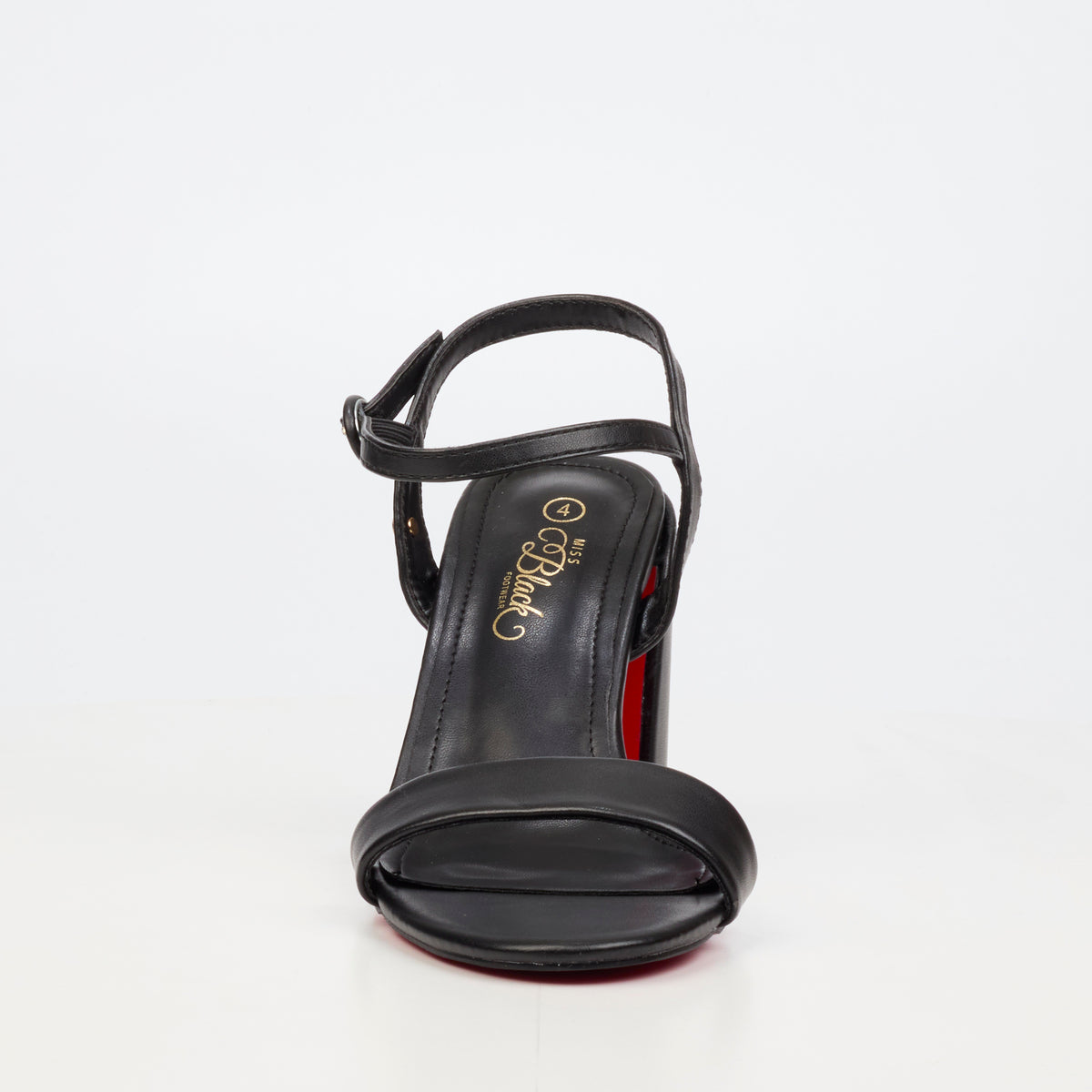 Miss Black Cassy 1 High Block Heel - Black footwear Miss Black
