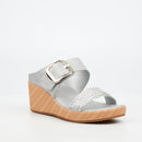 Butterfly Feet Cathy 1 Wedge - Silver footwear Butterfly Feet