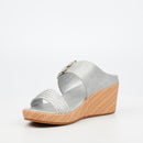 Butterfly Feet Cathy 1 Wedge - Silver footwear Butterfly Feet