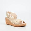 Butterfly Feet Cathy 2 Wedge - Beige footwear Butterfly Feet