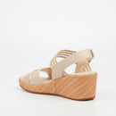 Butterfly Feet Cathy 2 Wedge - Beige footwear Butterfly Feet