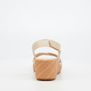 Butterfly Feet Cathy 2 Wedge - Beige footwear Butterfly Feet