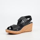 Butterfly Feet Cathy 2 Wedge - Black footwear Butterfly Feet