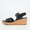 Butterfly Feet Cathy 2 Wedge - Black footwear Butterfly Feet