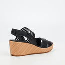 Butterfly Feet Cathy 2 Wedge - Black footwear Butterfly Feet