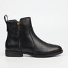 Nicci Tyler Cecilia 1 Genuine Smooth Leather Ankle Boot - Black footwear Nicci Tyler