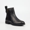Nicci Tyler Cecilia 1 Genuine Smooth Leather Ankle Boot - Black footwear Nicci Tyler