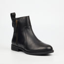 Nicci Tyler Cecilia 1 Genuine Smooth Leather Ankle Boot - Black footwear Nicci Tyler