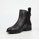 Nicci Tyler Cecilia 1 Genuine Smooth Leather Ankle Boot - Black footwear Nicci Tyler