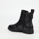Nicci Tyler Cecilia 1 Genuine Smooth Leather Ankle Boot - Black footwear Nicci Tyler
