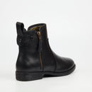 Nicci Tyler Cecilia 1 Genuine Smooth Leather Ankle Boot - Black footwear Nicci Tyler