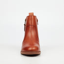 Nicci Tyler Cecilia 1 Genuine Smooth Leather Ankle Boot - Tan footwear Nicci Tyler
