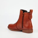 Nicci Tyler Cecilia 1 Genuine Smooth Leather Ankle Boot - Tan footwear Nicci Tyler