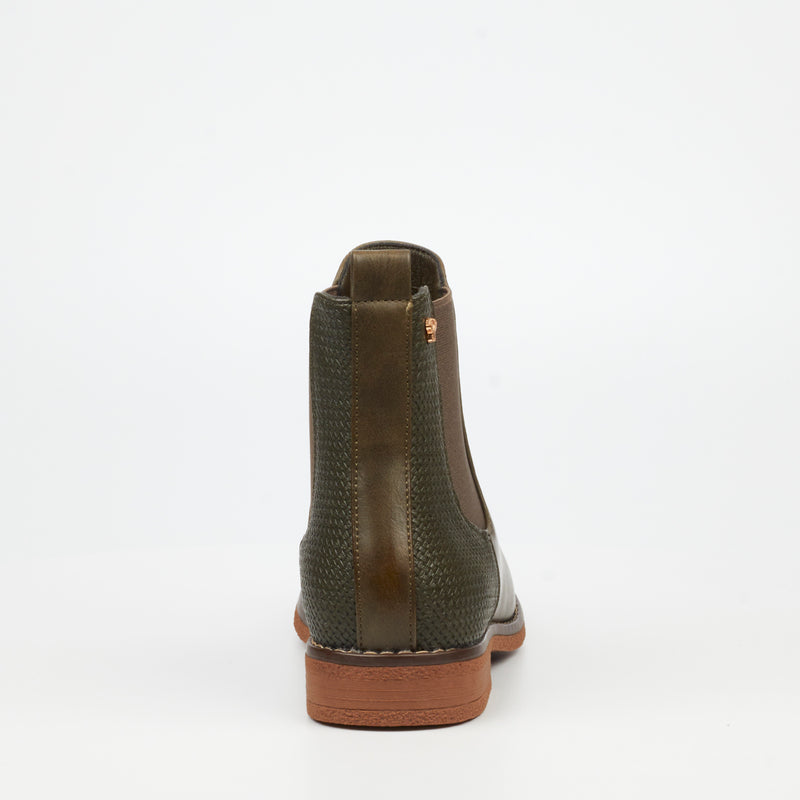 Butterfly Feet Celeste 4 Ankle Boot - Olive footwear Butterfly Feet