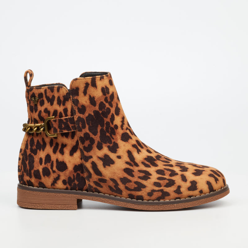 Butterfly Feet Celeste 5 Ankle Boot - Leopard footwear Butterfly Feet