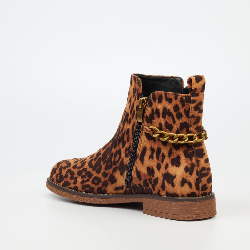 Butterfly Feet Celeste 5 Ankle Boot - Leopard footwear Butterfly Feet