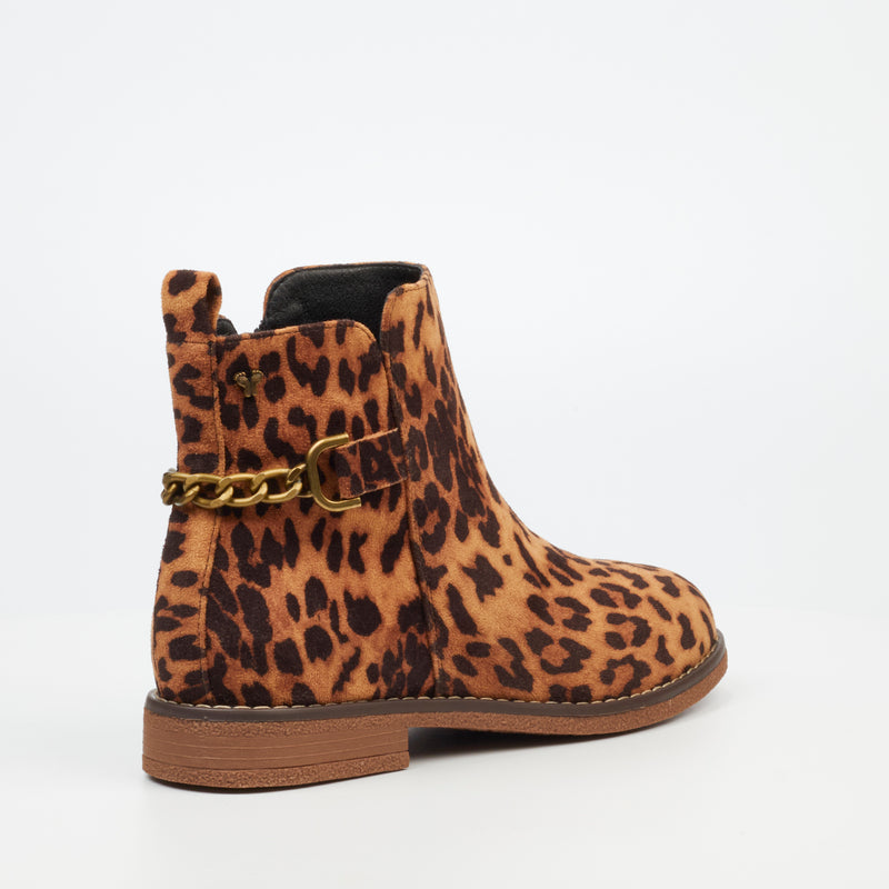 Butterfly Feet Celeste 5 Ankle Boot - Leopard footwear Butterfly Feet