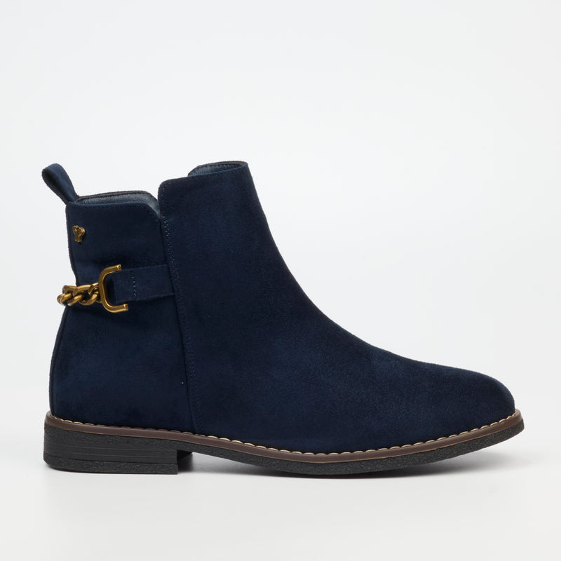 Buterfly Feet Celeste 5 Ankle Boot - Navy footwear Butterfly Feet