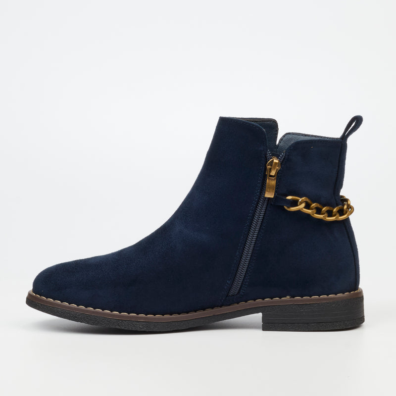 Buterfly Feet Celeste 5 Ankle Boot - Navy footwear Butterfly Feet