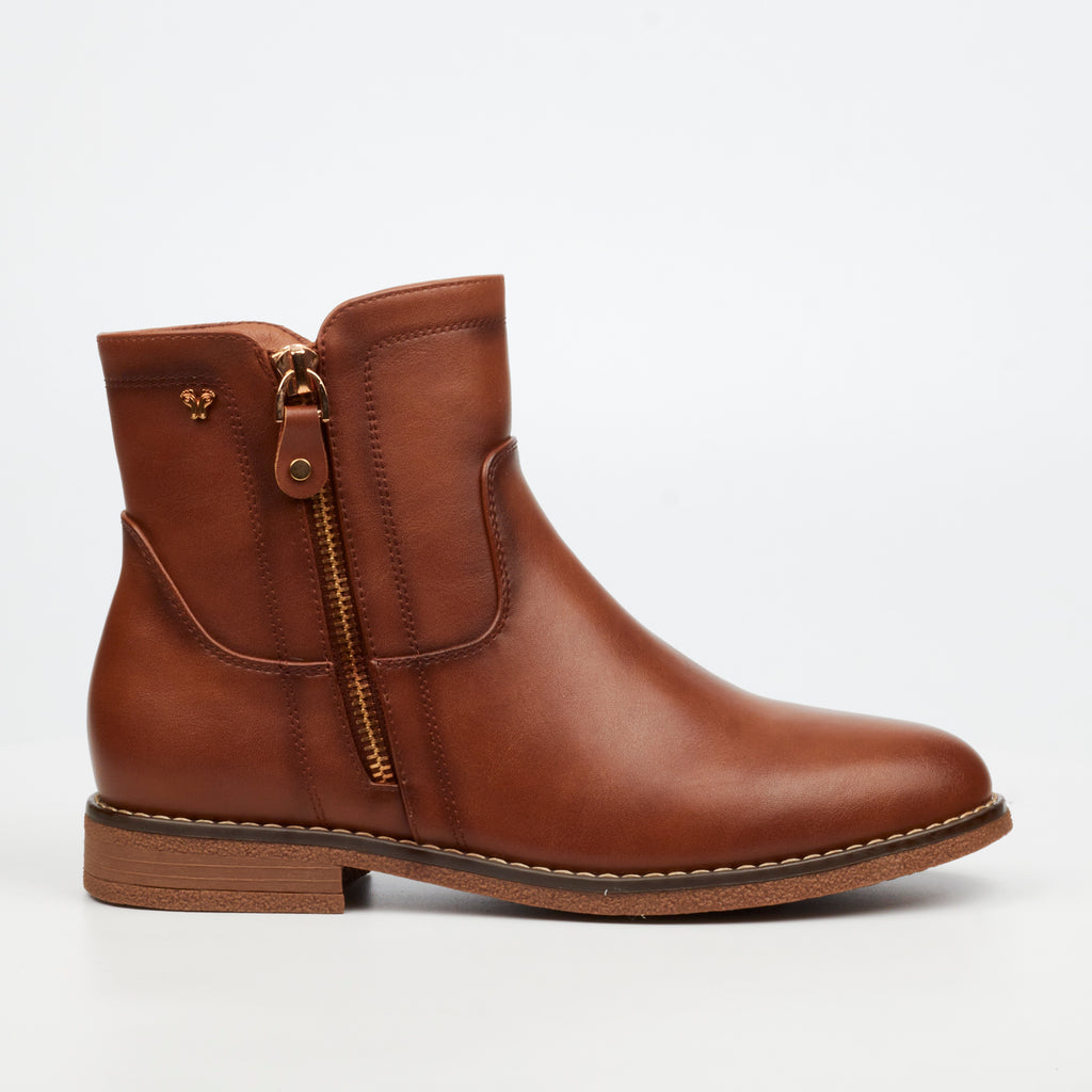 Butterfly Feet Celeste 8 Ankle Boot - Tan footwear Butterfly Feet