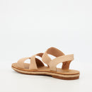 Butterfly Feet Celia 6 Flat Sandal - Beige footwear Butterfly Feet