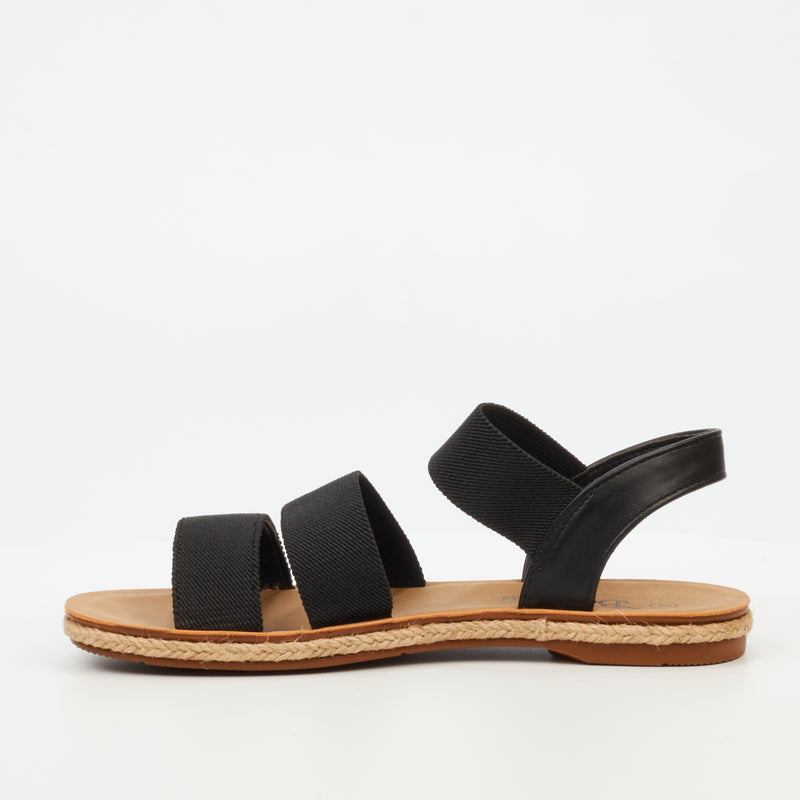 Butterfly Feet Celia 6 Flat Sandal - Black footwear Butterfly Feet   