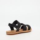 Butterfly Feet Celia 6 Flat Sandal - Black footwear Butterfly Feet