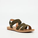 Butterfly Feet Celia 6 Flat Sandal - Olive footwear Butterfly Feet