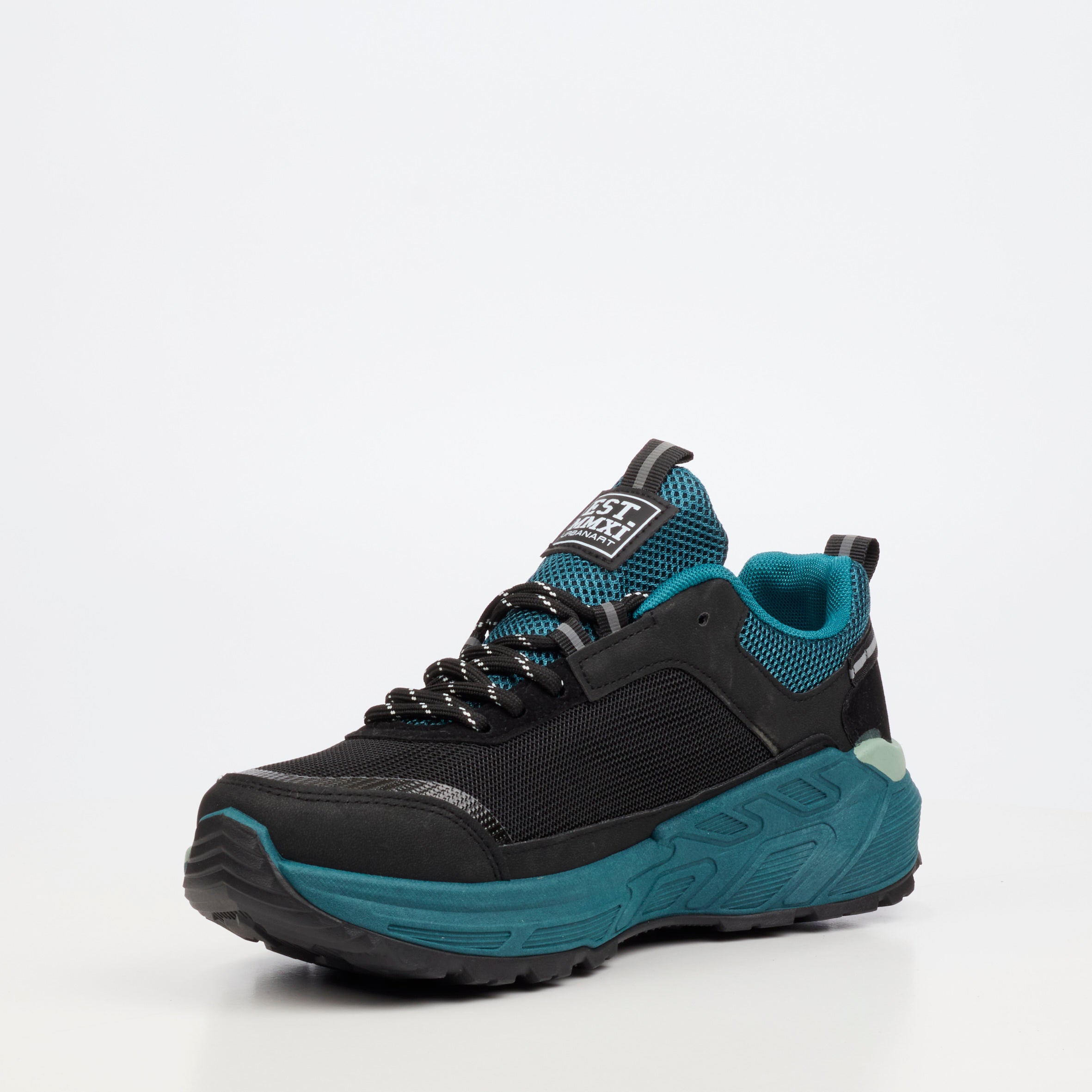 Urbanart Cessna 2 Nylon / Faux Wax Sneaker - Black footwear Urbanart