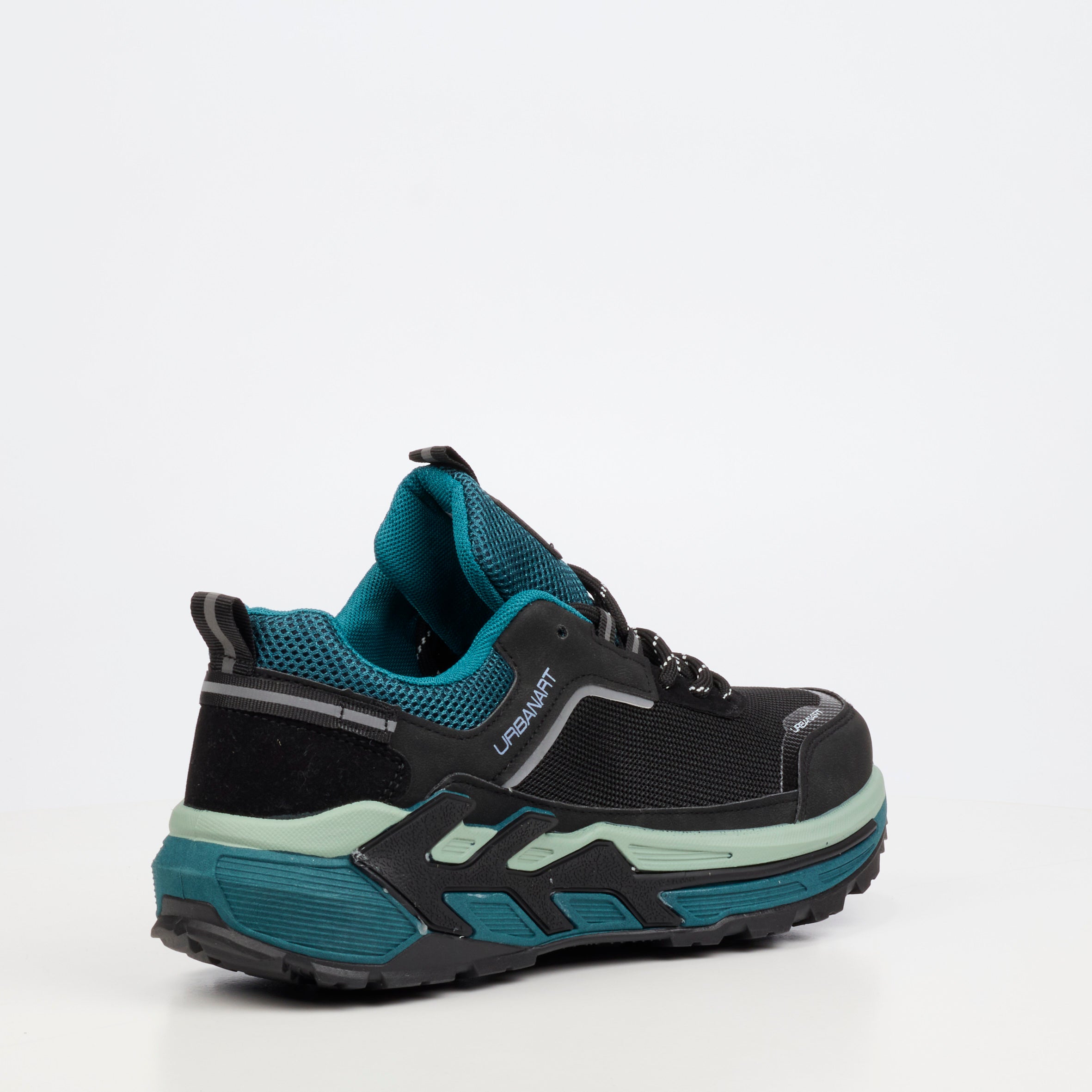 Urbanart Cessna 2 Nylon / Faux Wax Sneaker - Black footwear Urbanart