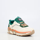 Urbanart Cessna 2 Nylon / Faux Wax Sneaker - Cream footwear Urbanart