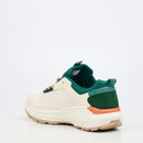 Urbanart Cessna 2 Nylon / Faux Wax Sneaker - Cream footwear Urbanart