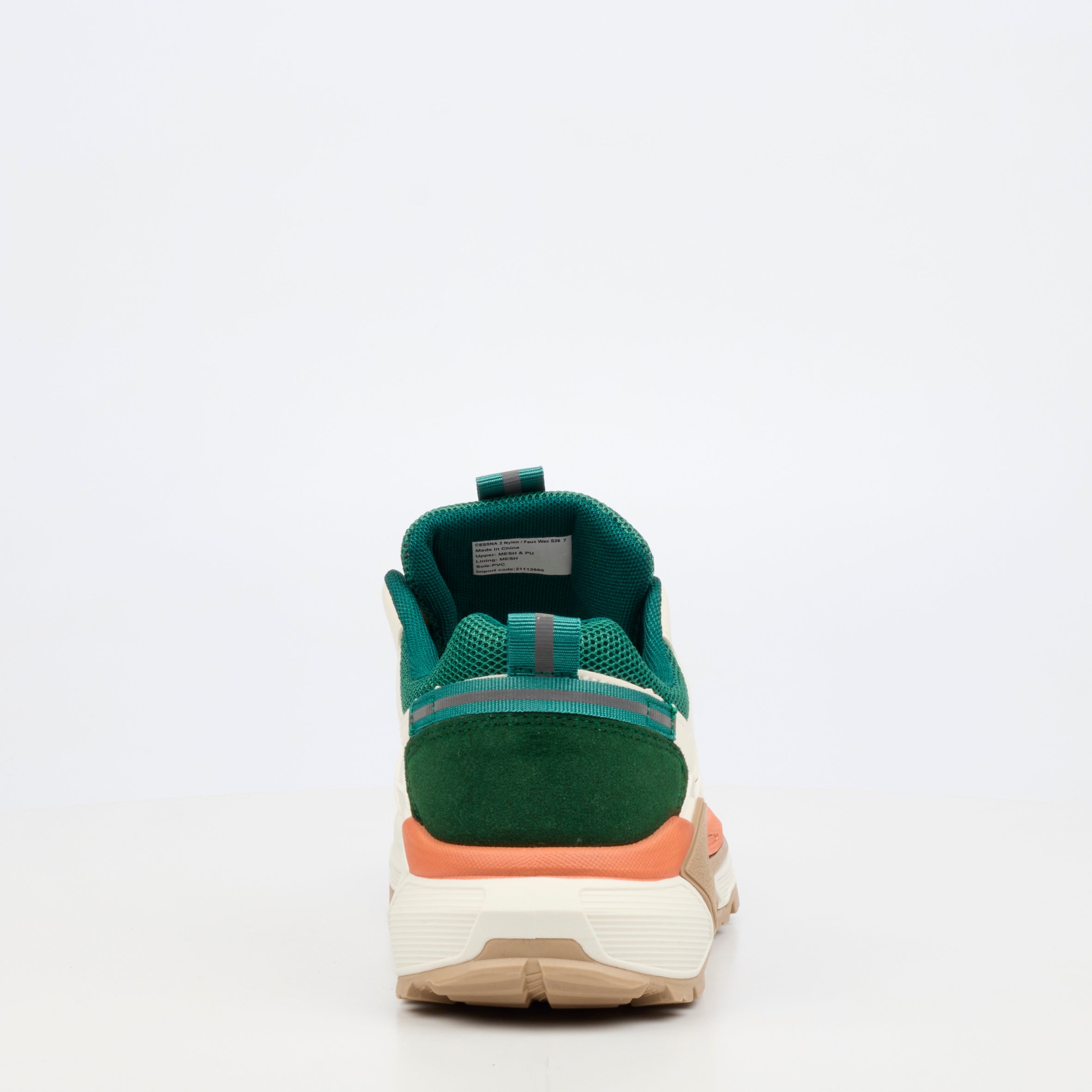 Urbanart Cessna 2 Nylon / Faux Wax Sneaker - Cream footwear Urbanart