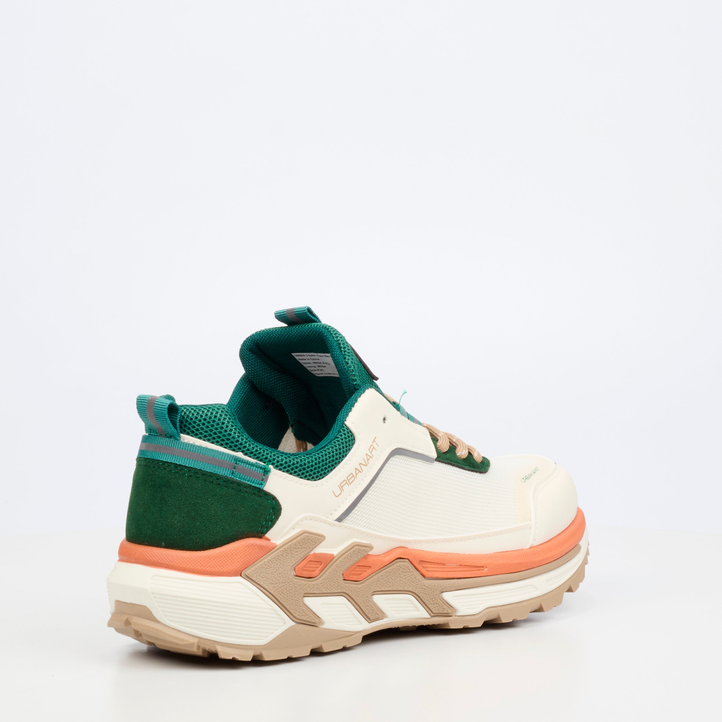 Urbanart Cessna 2 Nylon / Faux Wax Sneaker - Cream footwear Urbanart