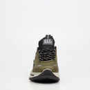 Urbanart Cessna 2 Nylon / Faux Wax Sneaker - Olive footwear Urbanart