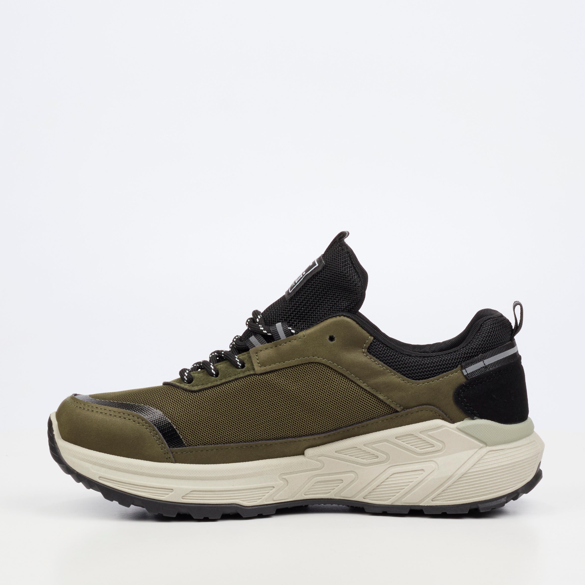 Urbanart Cessna 2 Nylon / Faux Wax Sneaker - Olive footwear Urbanart